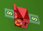 A Precise Bee with a Gather Amount Mutation. Notice the green level numbers on its wings.