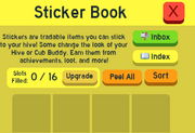 Sticker Book UI