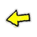 Hivesticker yellow left arrow