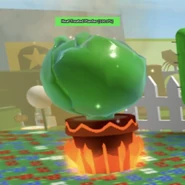 A Heat-Treated Planter hosting a Puffshroom.