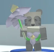 靈熊站在 35 蜜蜂區域内。