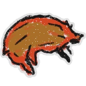 Hivesticker prehistoric boar