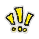 Hivesticker triple exclamation