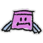 The Drooping Stubborn Bee sticker.