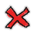 Hivesticker red x