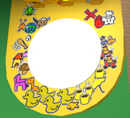 Stickers on the Spawn section of a player's Hive.
