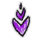 Hivesticker purple fleuron