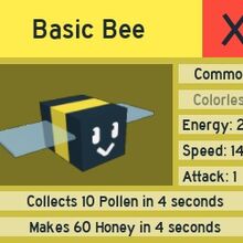Stats Bee Swarm Simulator Wiki Fandom - filling my hive with legendary bees roblox bee swarm