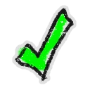 Hivesticker green check mark