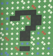 The question mark ? symbol uncovered in a field.