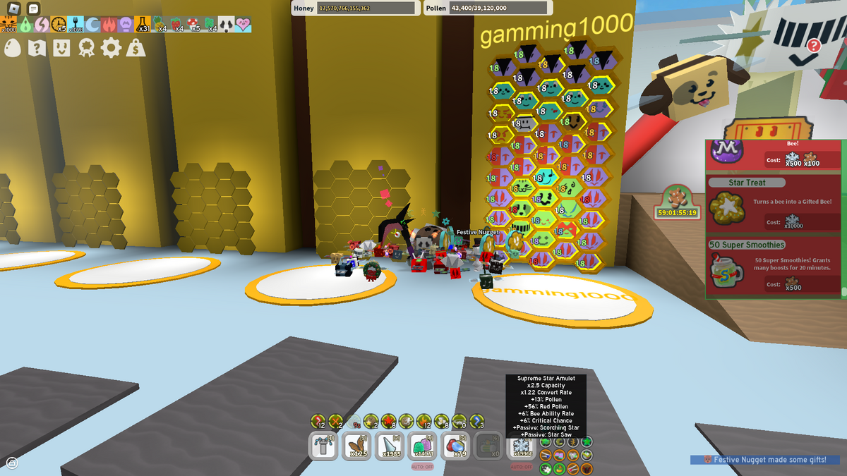 User blogGamingAlien101/Backpack filling up too quickly Bee Swarm