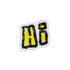 Hivesticker yellow hi