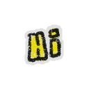 Hivesticker yellow hi