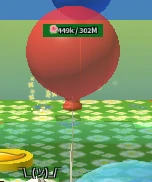 A red balloon summoned by a player.