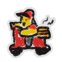 Hivesticker pizza delivery man