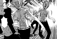 Nasu and his clones attack Oga.