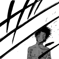 Ringo's attack barely fails to hit Oga.