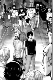Oga, Shiroyama, Kanzaki and Himekawa vs the local gangs