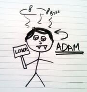 Christa's drawing of Adam from update