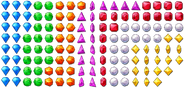 Gem rotating sprites