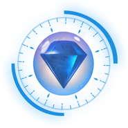 Promo art of the Blue Gem on the Torpex Games website