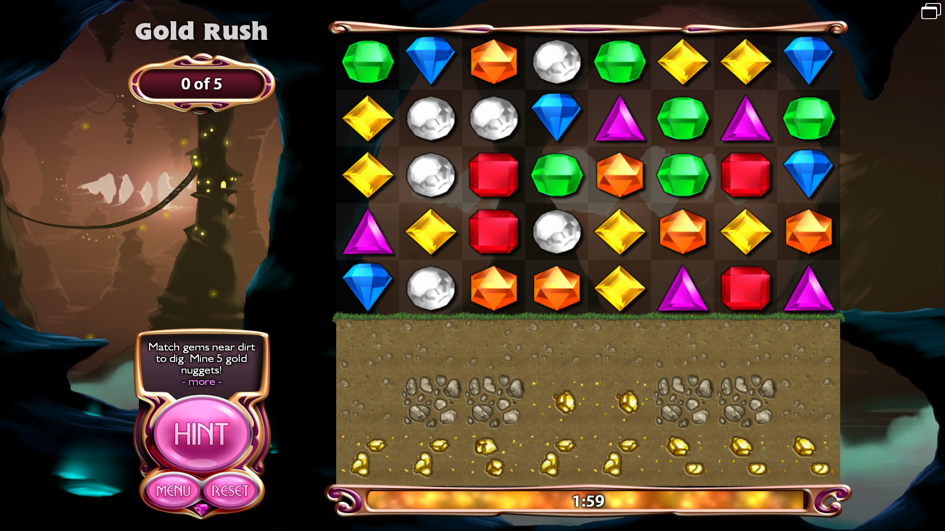 Diamond Mine (game mode), Bejeweled Wiki