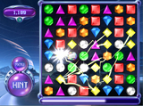 A Hypercube in action in Bejeweled 2 Deluxe.