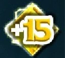 A +15 time gem on mobile from the time extender super boost