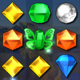 A green butterfly gem