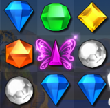 A purple butterfly gem