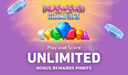 Advertisement for bonus reward points