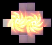 Combined blast range of two Flame Gems