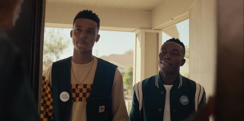 Will and Carlton go door-to-door