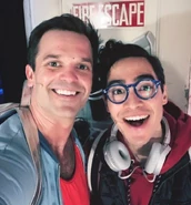 Cameron Bond as Jake with Troy Iwata as Michael