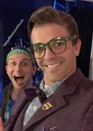 Cameron Bond as Mr. Reyes with Gerard Canonico