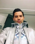 Jason Tam in the Squip's first costume