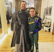 Gerard Canonico in Jeremy's Halloween costume (with Cameron Bond as the Squip)
