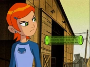 The Omnitrix's green glow is it's unique DNA energy signal and the reason the hunters can track Ben
