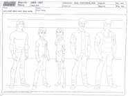 Trio, Moe, Shem Model Sheet