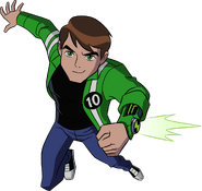 Ben 10: Ultimate Alien - Ben showing his Ultimatrix