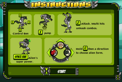 Omnitrix unleashed game instructions