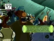 Because the fights are illegal, the crowd is mostly made up of criminals and other shady types