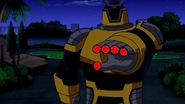 A yellow Techadon Robot in Ultimate Alien