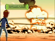 Vilgax's ship is called "The Chimeran Hammer"