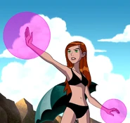 Gwen's black bikini in In Charm's Way