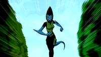 Helen en Ben 10: Fuerza Alienígena con el uniforme de los Plomeros ayudantes.