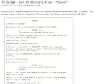 Fame Original Script 1