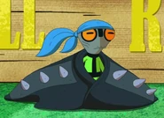 Grey Matter as the Ground Hawgs' leader in Hole in 10