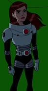 Gwen in a Plumber suit in Ultimate Alien (no helmet)