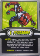 Four Arms Cereal Card